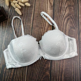 75B80A85C90C大码欧美外贸性感蕾丝薄海绵垫内衣甜美带钢圈文胸