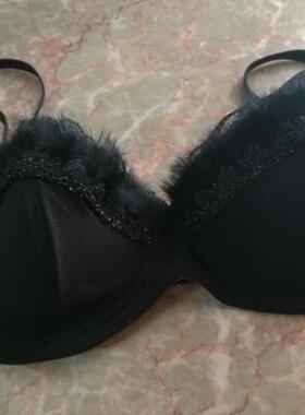 新款上架 大尺码欧美文胸 黑色薄海棉垫内衣大弹性80C85BC90C95CD