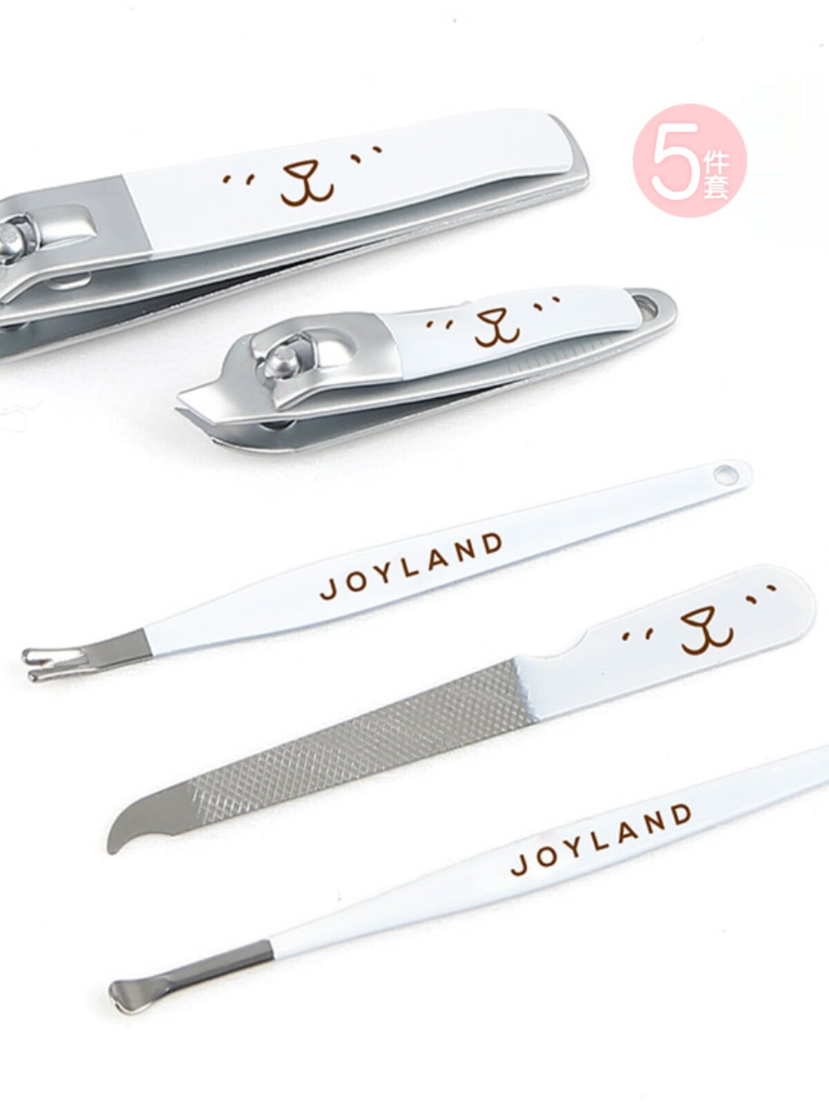 JIAOLAN 손톱깎이 세트 죽은 피부 푸시 발톱 가위 귀 파기 숟가락 네일 호일 홈 매니큐어 유물