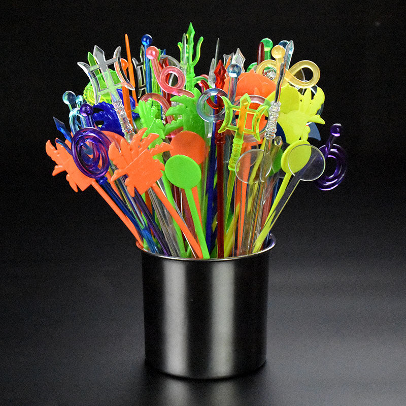 创意塑料调酒咖啡10支搅拌棒