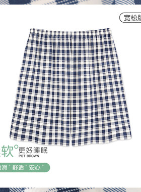 新疆棉睡裤女短裤纯棉薄款宽松