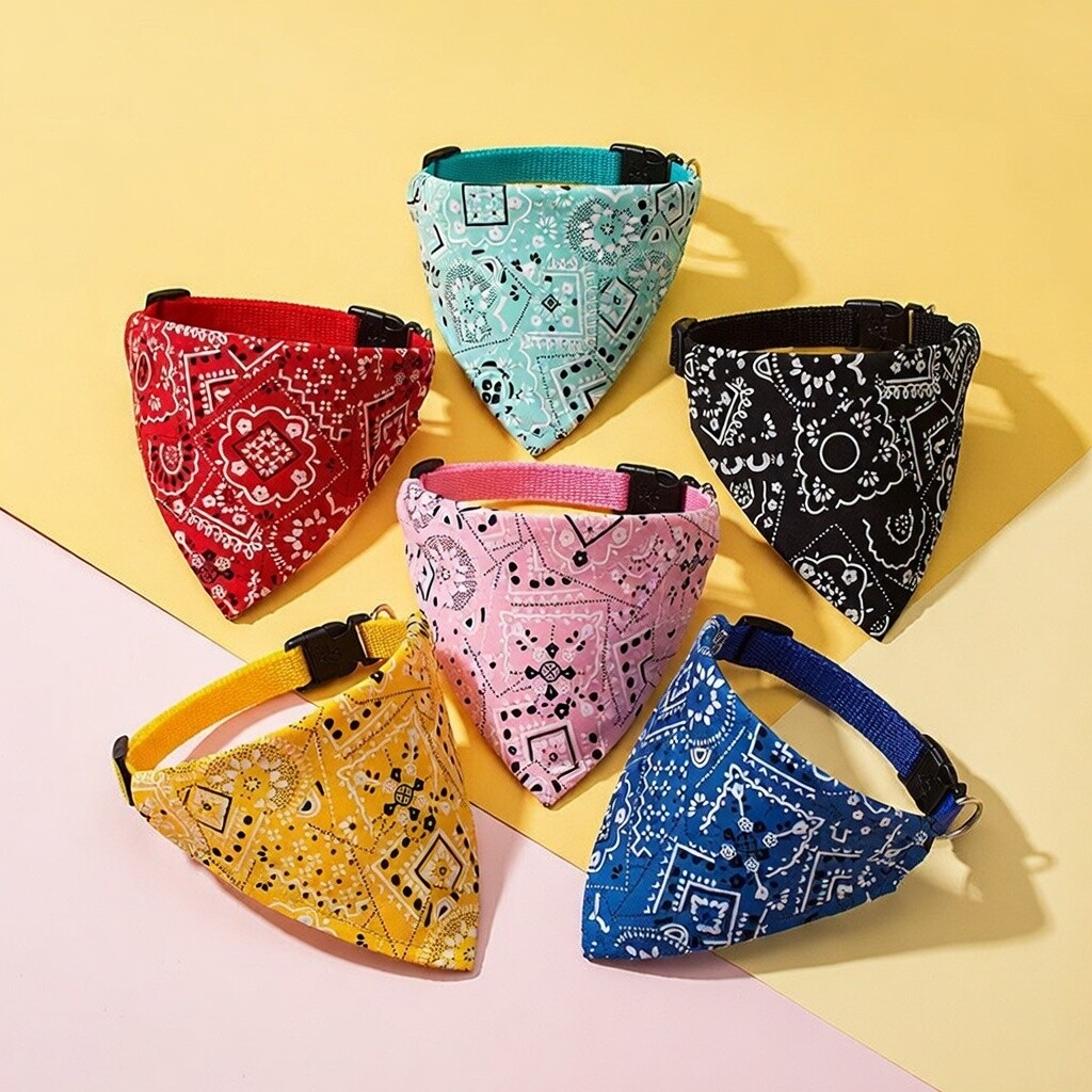 宠物小狗狗口水巾猫咪围兜猫围脖三角巾小型犬泰迪可爱脖子装饰品