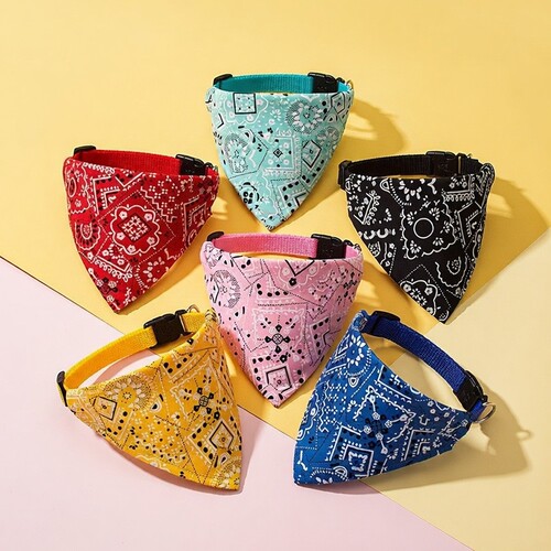 宠物狗口水猫咪三角小型民族风