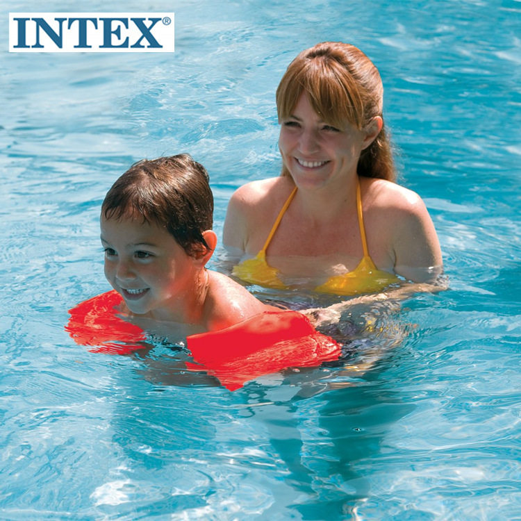 特价爆款正品INTEX 59642 成人手臂圈浮圈学游泳浮漂超大充气水袖