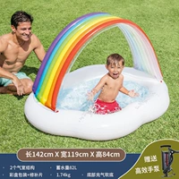 Радужная затенение детского бассейна