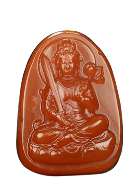 虚空藏菩萨生肖牛凉山南红玛瑙