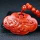 正品 314 天然四川凉山南红玛瑙朱雀吊坠南红柿子红原石雕件男女款