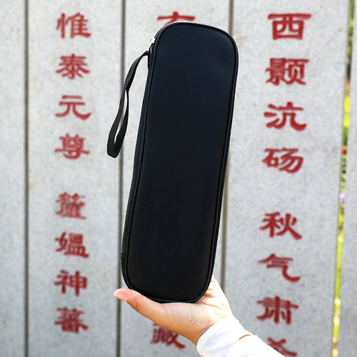 伸缩剑PU包  黑色带拉链剑包