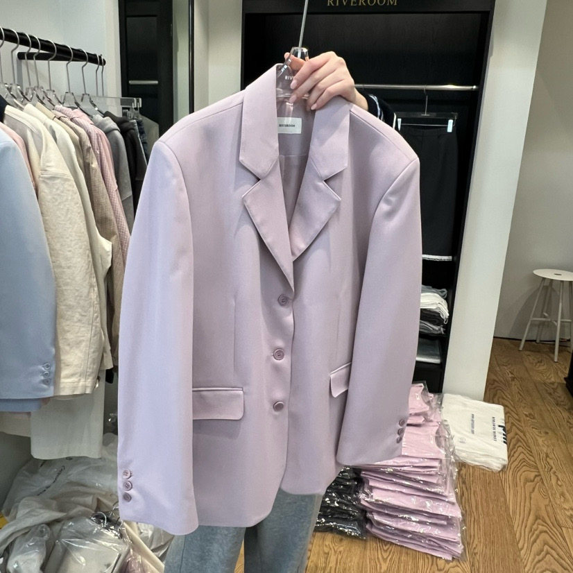 韩国东大门RIVEROOM 2026春季新款百搭气质休闲洋气西装外套
