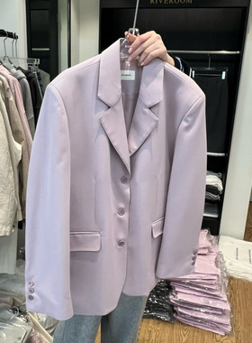 韩国东大门RIVEROOM 2026春季新款百搭气质休闲洋气西装外套