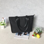 休闲大容量包包女尼龙布单肩包简约百搭帆布托特包大学生上课包