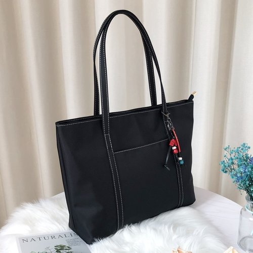 简约防水牛津布耐磨耐刮女单肩包