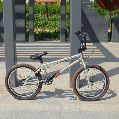 bmx20寸表演车电镀色小轮车