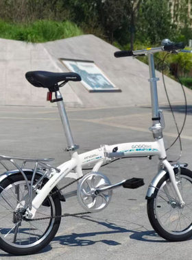 GOGOBIKE16寸折叠车 铝合金车架 学生车代步车通勤超轻便携式