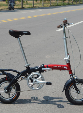 GOGOBIKE12寸迷你便携GOGO小轮型男女式成人铝合金超轻折叠自行车