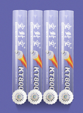 正品空对空KT800羽毛球娱乐训练比赛球优质鸭毛球，稳定耐打好球