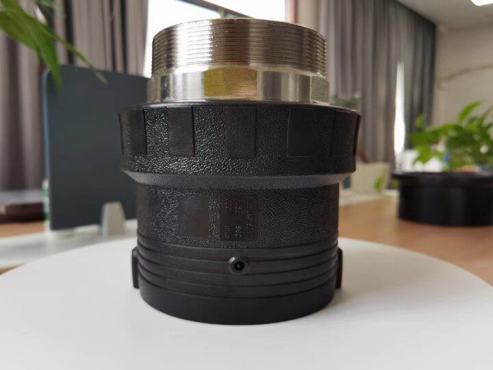 pe电熔外牙直接内外直接电熔沟槽钢塑pe转换接头 外丝内丝110160