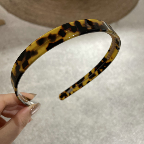 法式复古玳瑁带齿发箍