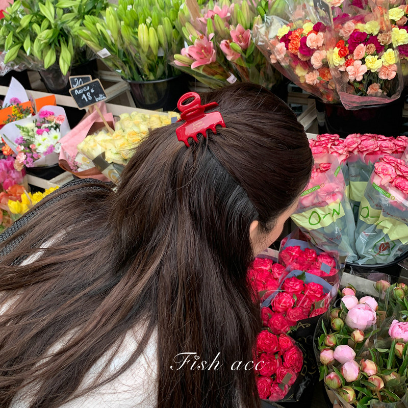 韩国进口法式优雅新年红酒红气质黑中号半抓发夹中号高级感抓夹,饰品/流行首饰/时尚饰品新,发饰,淘宝优惠券,粉丝福利购,淘宝优惠卷