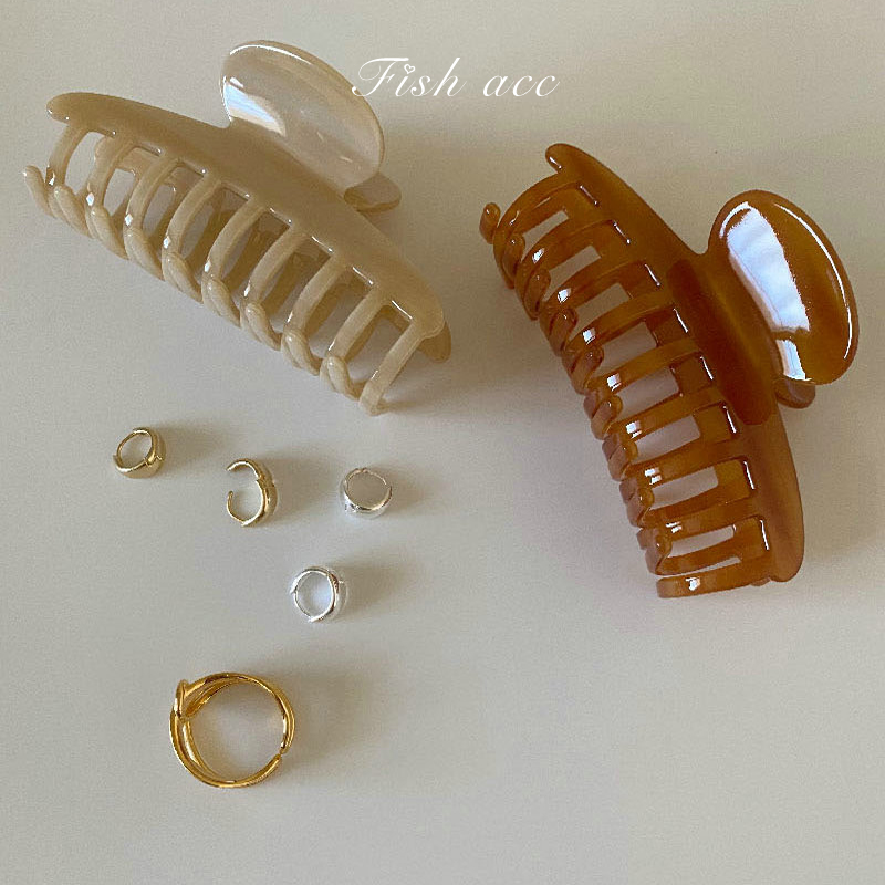 韩国进口小金france复古抓夹