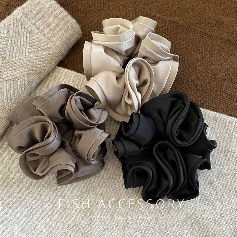 韩国进口ins博主法式优雅高级感波浪卷边立体赵露思同款大肠发圈,饰品/流行首饰/时尚饰品新,发饰,淘宝优惠券,粉丝福利购,淘宝优惠卷