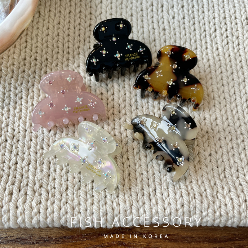 气质满天星水钻小半圆抓夹