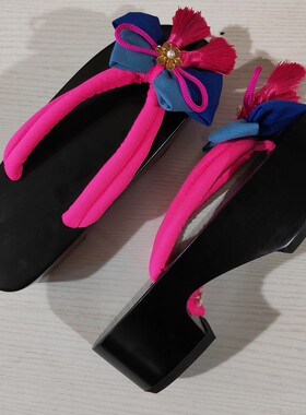 原神神里绫华cosplay木屐鞋子稻妻城大小姐白鹭霜华道具配件现货