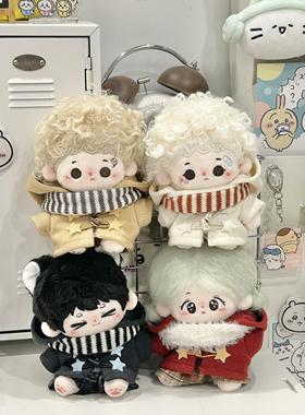 【奶油菠萝包】原创新品10cm大衣原创棉花娃娃秋冬娃衣 套装