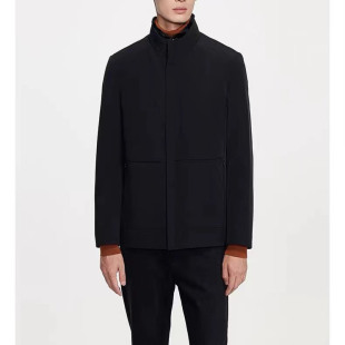 简约百搭 黑色立领尼克保暖外套时尚 劲家jk840男士 冬季