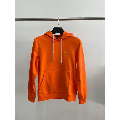 兰bo基niWY184男士春秋季简约款连帽卫衣宽松休闲套头帽衫