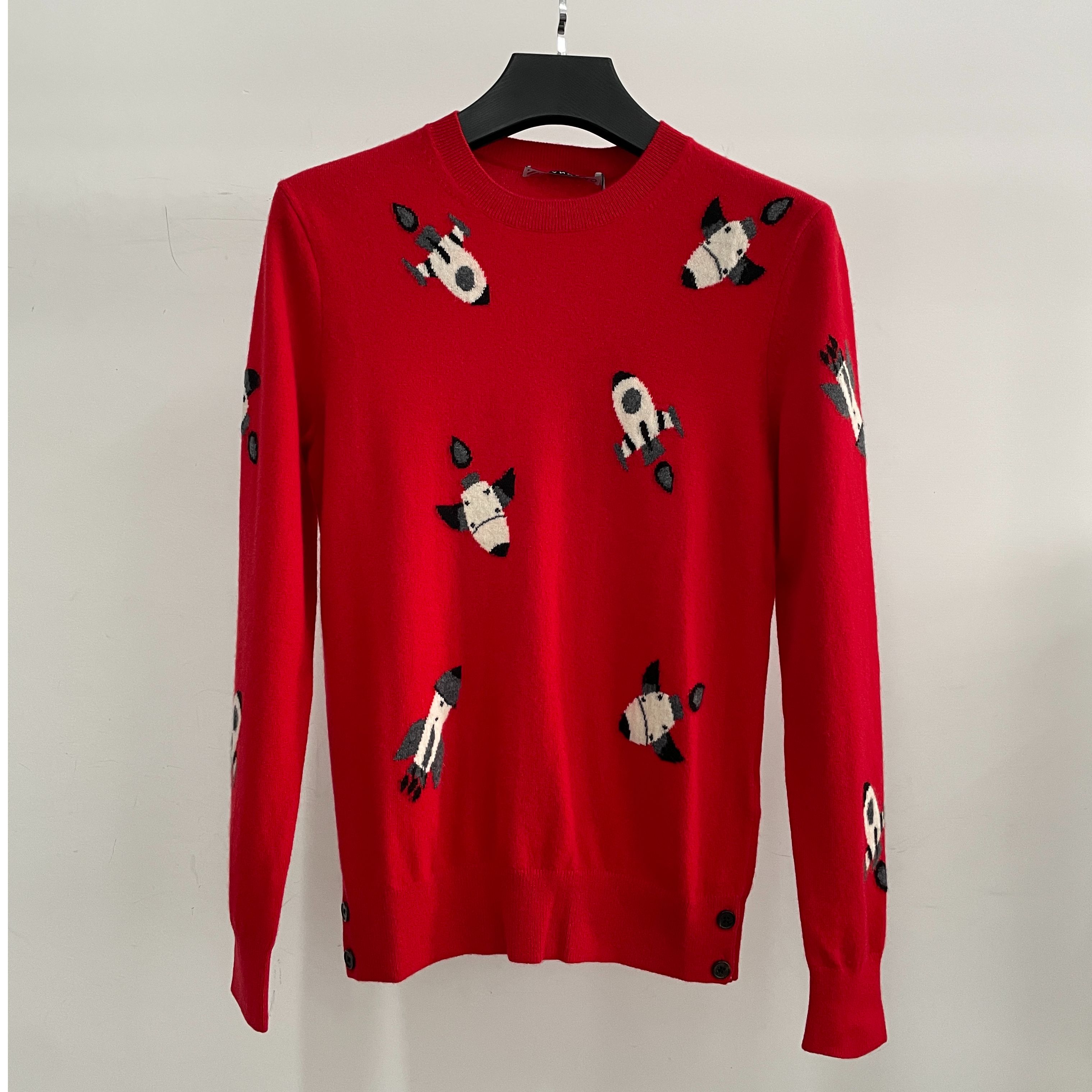 曼jia龙吊牌价3390my619男士新款圣诞红色套头绵羊毛73%长袖毛衫