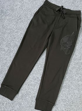 BGV吊牌价2590ku775男士秋冬季黑色新款松紧抽绳时尚束脚休闲裤