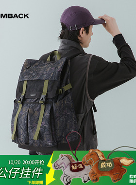 COMBACK户外多功能双肩包男士简约休闲书包大容量旅行防水通勤包