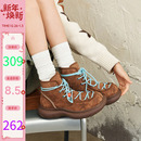 玛速主义2025新款 百搭短靴厚底增高复古马丁靴女冬加绒 星星靴时装