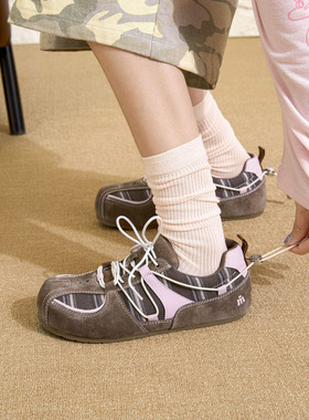 玛速主义2026新款平底休闲鞋轻便学生百搭一脚蹬板鞋女春丑萌泡芙