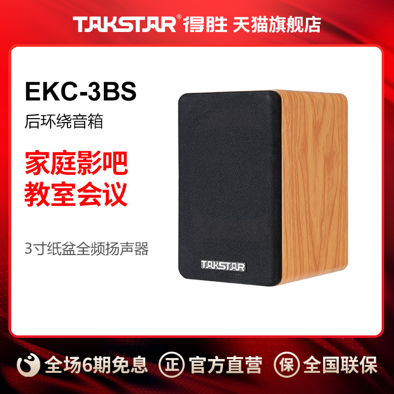 TAKSTAR得胜 EKC-3BS 后环绕音箱家庭影吧影K多媒体会议室