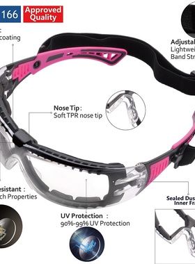 Safeyear Goggle 010 女款高级防护眼镜  防雾 防冲击 防紫外线