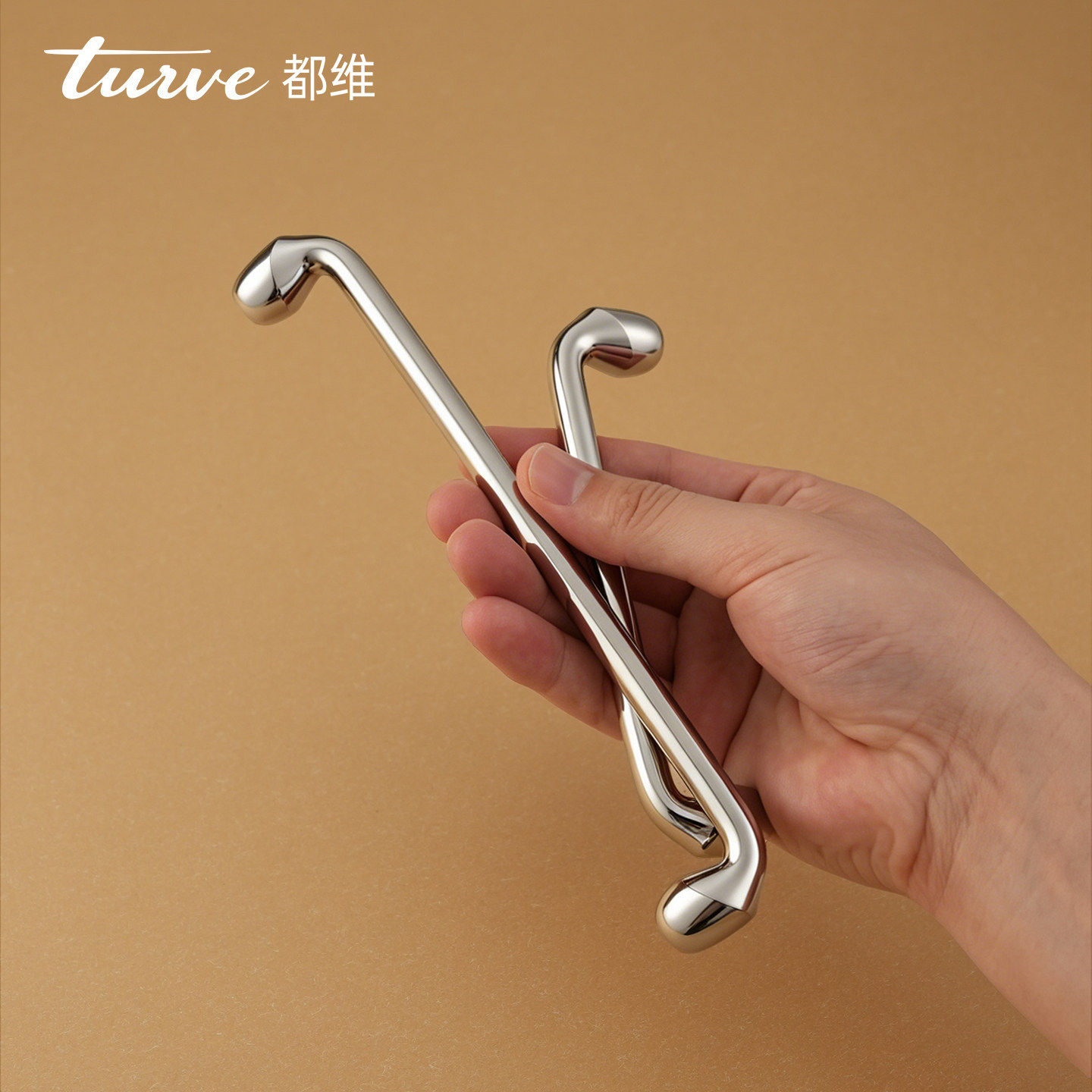 都维TUWE明烛银色现代简约衣柜橱柜门拉手奶油法式中古风抽屉拉手