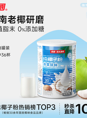 南国食品海南特产纯椰子粉罐装早代餐营养早餐正宗椰奶汁粉糯叽叽