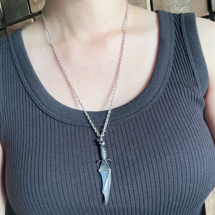 AlchemyGothic白锡男女刀剑项链