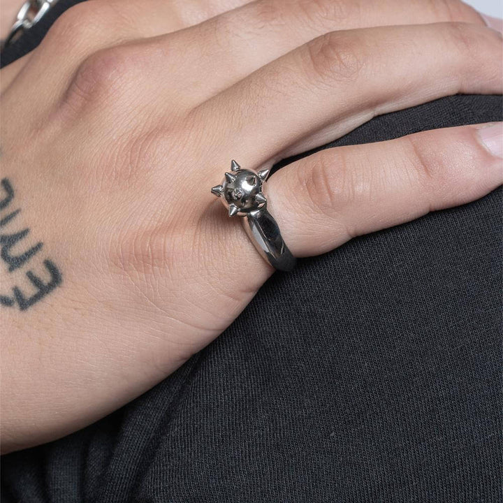 圆球铆钉戒指不锈钢简约个性