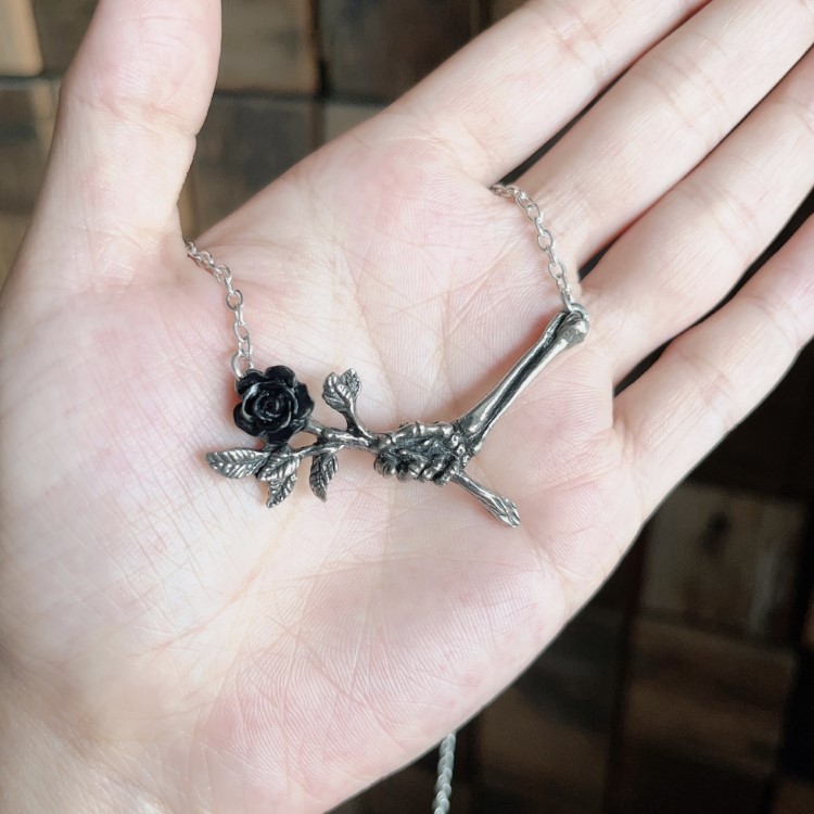 残次品特价 图片请看详情 玫瑰花链条复古项链 P843 P839