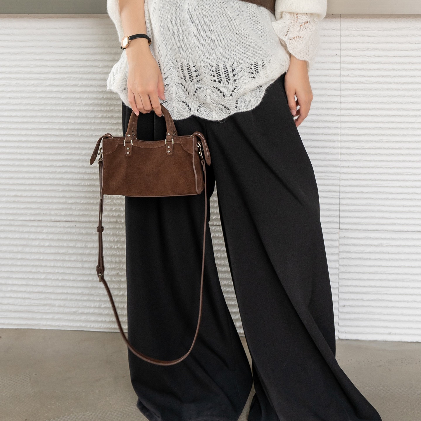 2025新款小众设计高级感磨砂牛皮腋下包女单肩斜挎手提包通勤包