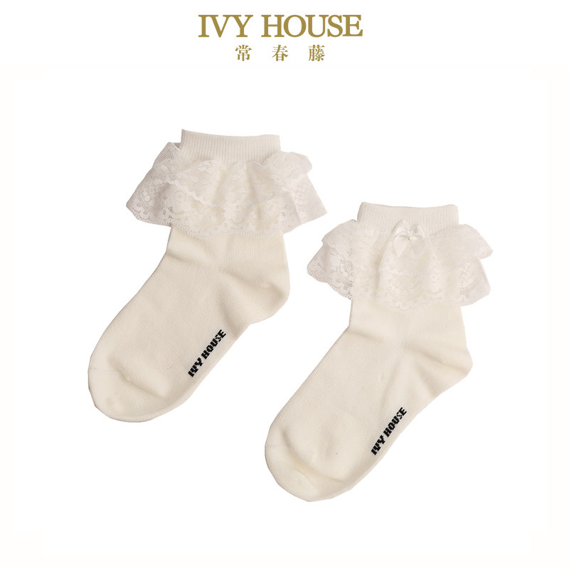 IVY HOUSE常春藤儿童装女童春 花边袜短袜透气公主袜子蕾丝学院风,童装/婴儿装/亲子装,儿童袜子(0-16岁),淘宝优惠券,粉丝福利购,淘宝优惠卷