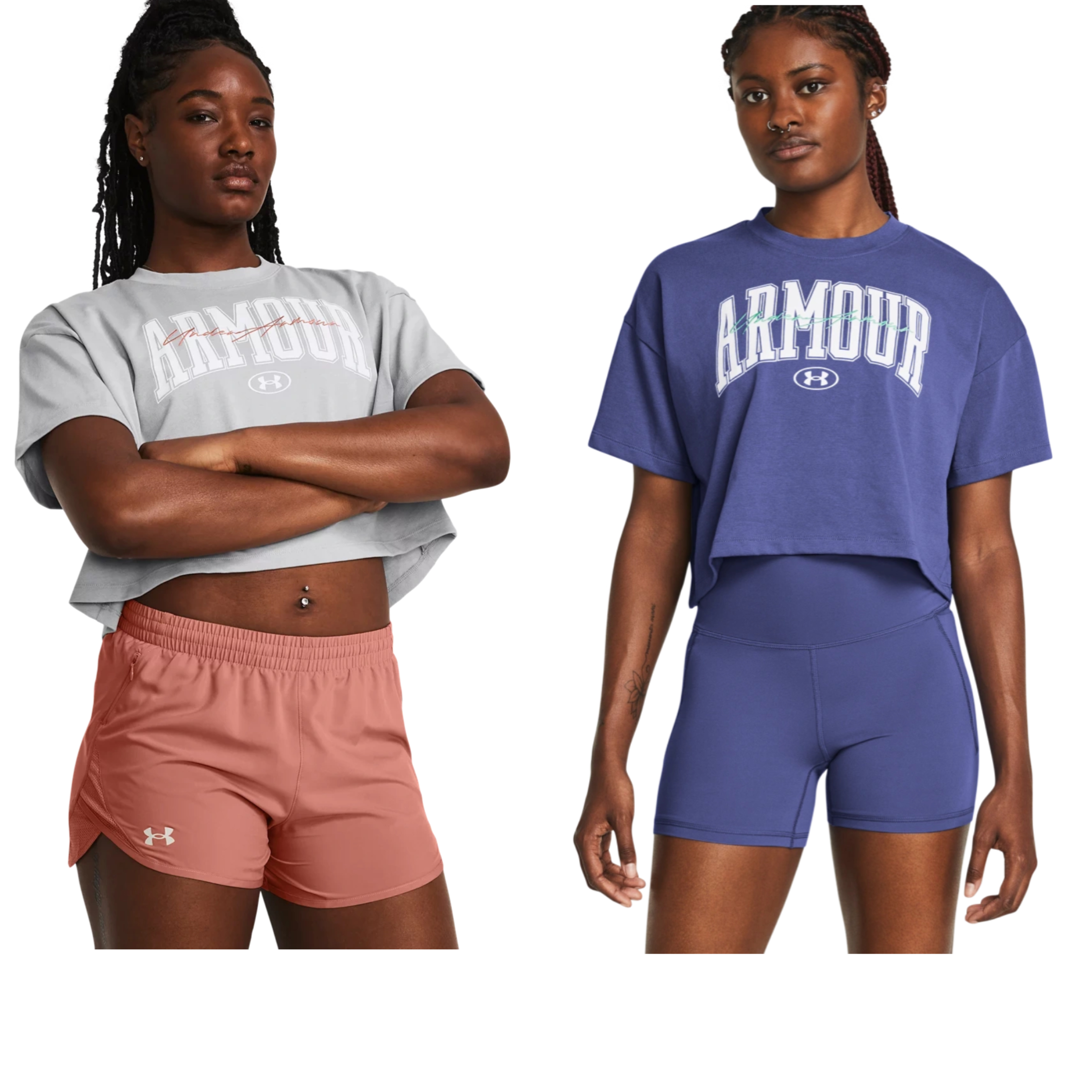 安德玛 UA女子 Heavyweight 休闲健身训练运动短袖T恤 1383050