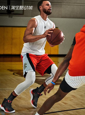 安德玛 UACurry 库里同款男篮球运动七分紧身裤1362586/1379828