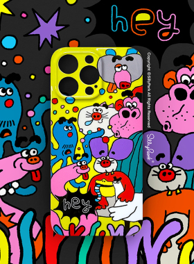 SillyPark原创适用苹果17ProMax手机壳IMD精孔iPhone16光面TPU软壳保护套ZooParty