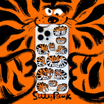 原创设计iPhone13透明老虎手机壳