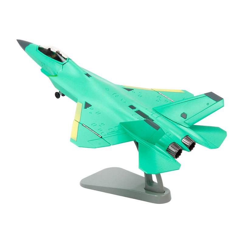 老房叨叨叨 新型舰载机 五代隐身战机 1比72 合金模型绿皮测试机