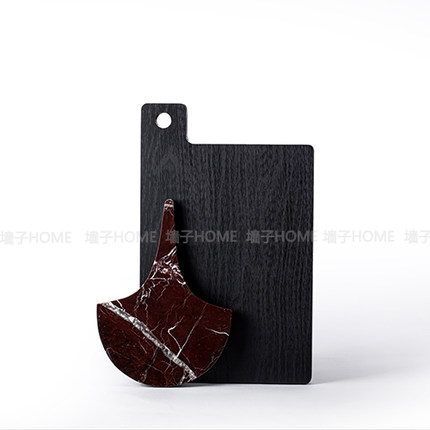 合集软装现代侘寂中古厨房砧板摆件树脂样板间售楼部展厅饰品组合